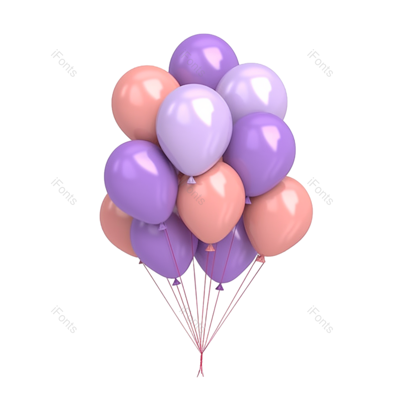 装饰图片,气球元素,生日PNG,庆祝免抠素材